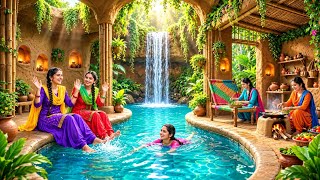 5 Sisters Built a Secret Underground House with a Giant Swimming Pool 😱🌿💦 | Jungle Dream Home