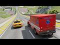 Big High Ramp Jumps with Expensive Sport Cars Crashes - BeamNG Drive