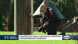Hundreds gather at Hudson 9/11 memorial for remembrance ceremony