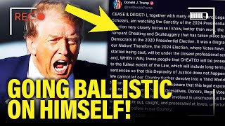 Trump Puts CEASE AND DESIST on HIMSELF as HE PANICS