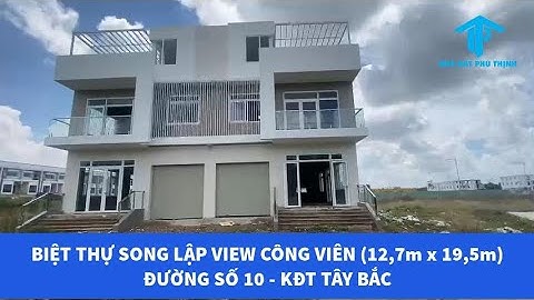 BIỆT THỰ 1 TRỆT+ 2 LẦU ĐƯỜNG SỐ 10 KĐT TÂY BẮC, T.KIÊN GIANG. GIÁ 4TỶ070Tr, diện tích 12,7m x 19,5m