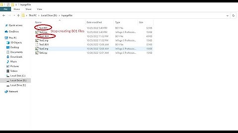 Inpage | Stop creating backup(B01) file