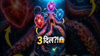 🐙 Octopuses Have 3 Hearts! 😱 #shorts #facts #sciencefacts #octopus #animals
