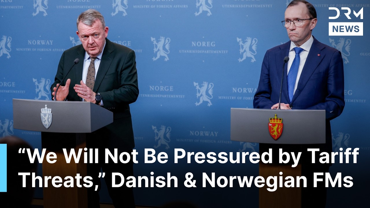 FULL PRESSER: Danish and Norwegian FMs Push Back Against Trump's Tariff Threats, Greenland | AC1N