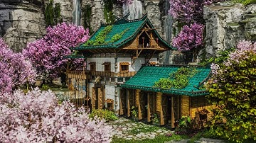 All-in-One PvE Japanese Starter Base + Stables | Build Tutorial | ARK: Survival Ascended