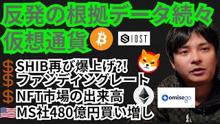 『反発』の根拠データ続々!!シバイヌ再び爆上げ🚀仮想通貨ニュース+BTC ETH IOST SHIB OMGチャート分析💹