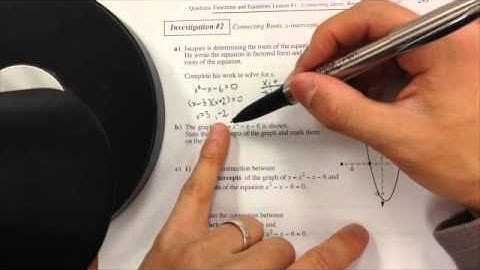 Quadratic Functions & Equations Lesson #1