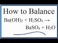 Balancing Chemical Equations and Polyatomic Ions