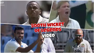 Legendary balls that became 500th Wicket for these legends | Last ball Six | Cricket