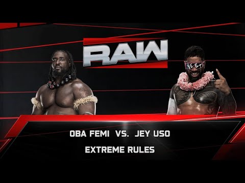 WWE 2K26 Oba Femi vs Jey Uso