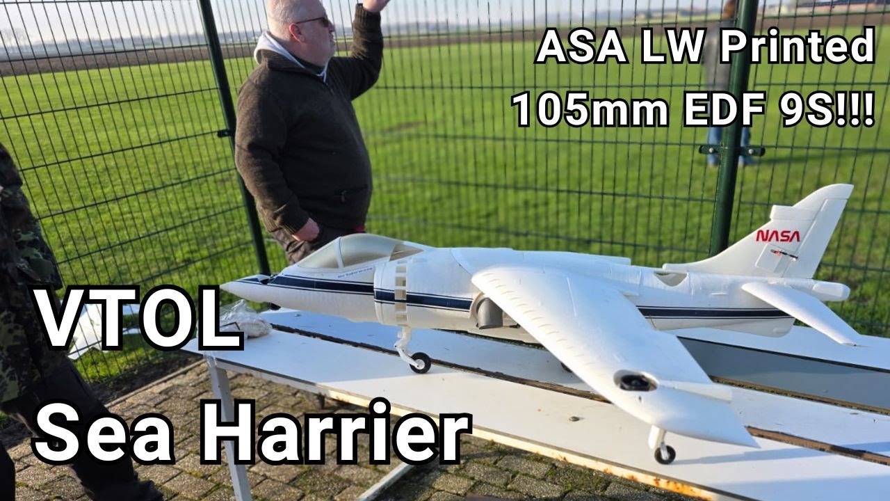 This 3D‑Printed Harrier RC Jet Performs REAL VTOL… Mind‑Blowing!