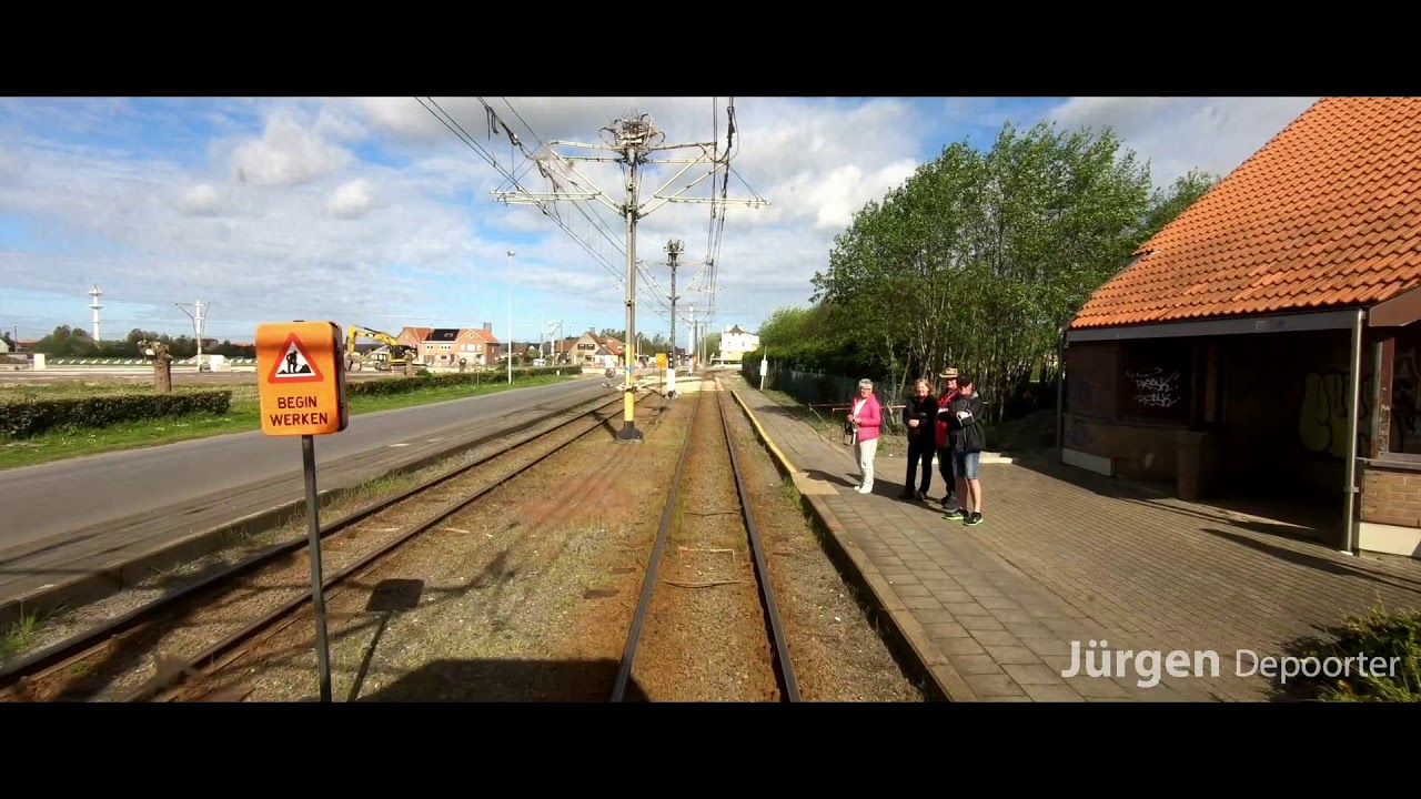 Oud traject Kusttram Nieuwpoort - Westende