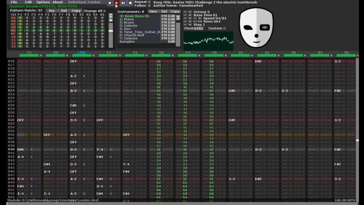 Saster's Midi Challenge #2 (YM2151 + Sega PCM cover)