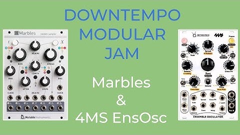 Eurorack Improv Jam // Mutable Instruments Marbles & 4ms Ensemble Oscillator & MC707