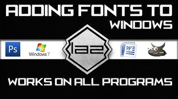 HD How to : Add Fonts to: | Photoshop cs6 | cs5 | cs4 | windows |  microsoft word | gimp | ETC |