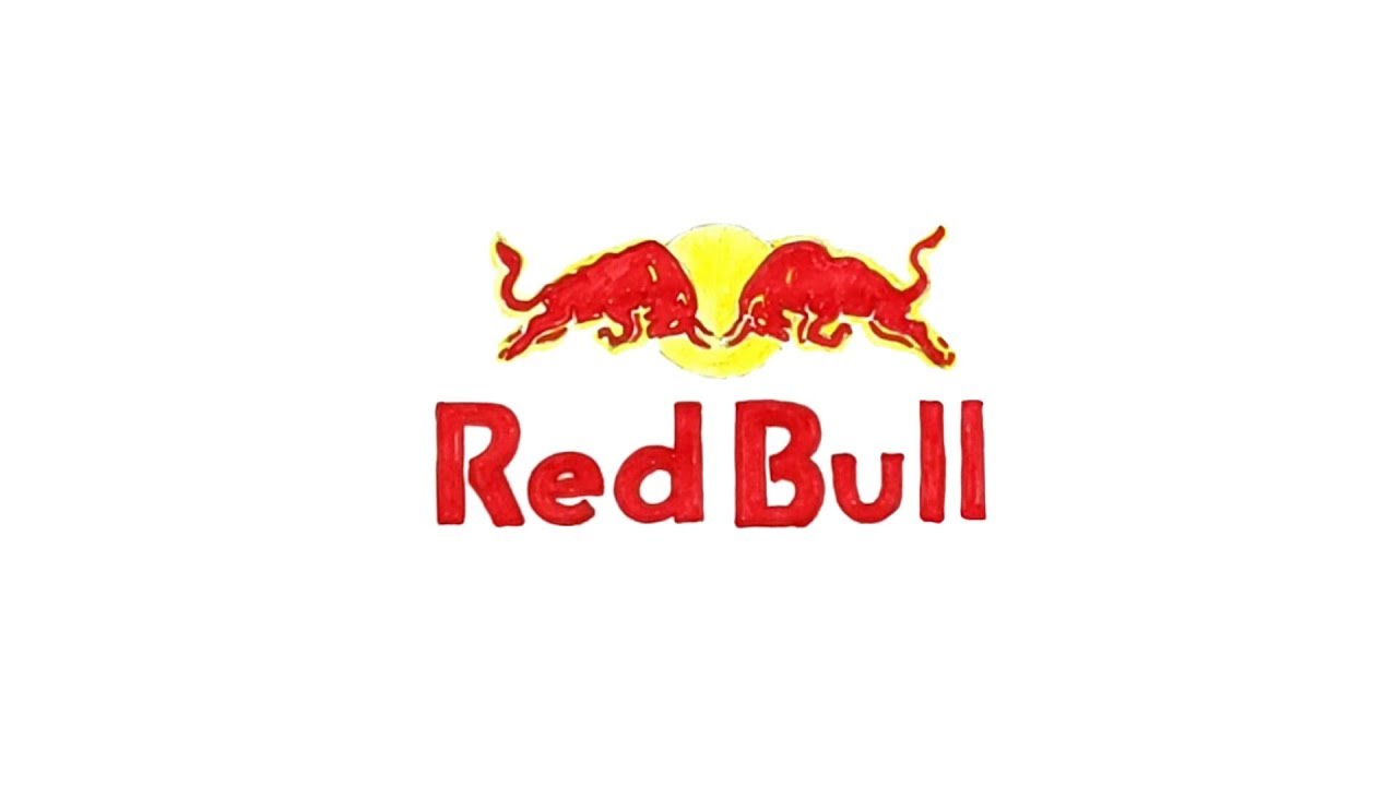 How To Draw The Red Bull Logo Youtube