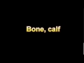 What Is The Definition Of Bone, calf Medical Dictionary Free Online