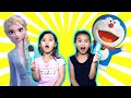 GAWAT MAMAH PINGSAN 😱 - Berburu Es Krim Karakter Frozen dan Doraemon | Salsa and family