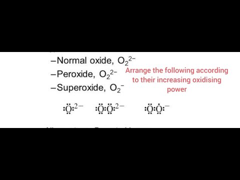 S-Block Elements (oxides,peroxides & superoxide)