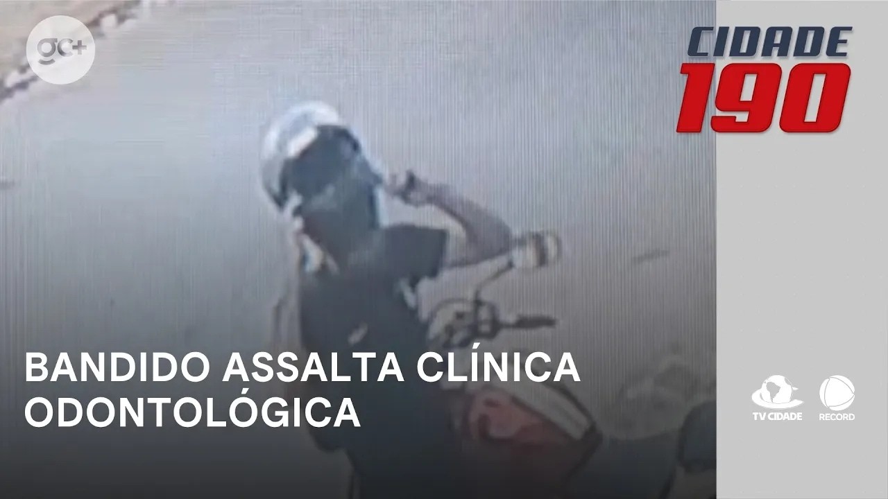 Bandido assalta clínica odontológica após bater na porta e recepcionista grávida abrir | Cidade 190