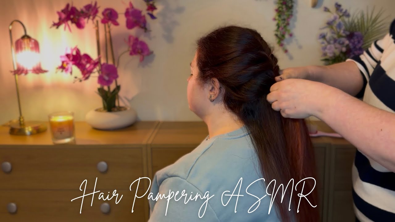 ASMR Hair Perfecting with Hair Brushing, Styling, Decorations & Finishing Touches | No Talking