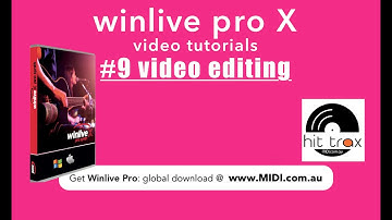 WinLive Pro X #9 Video Import/Editing: Software based MIDI File & Audio Backing Track Player