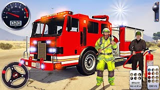 Türk İtfaiye Simülatörü 2023 - İtfaiye Araba Oyunu - Real Fire Truck Driving - Android Gameplay screenshot 5