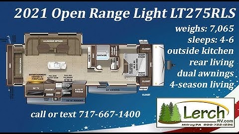 2021 Open Range Light LT275RLS travel trailer review walkthrough at Lerch RV-PA RV Dealer