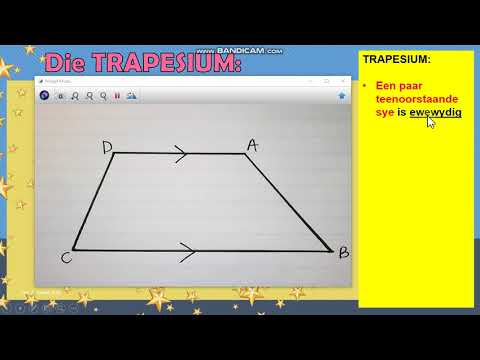Video: Hoe verskil 'n trapesium en 'n reghoek?