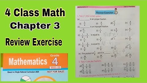 Class 4 Maths Chapter 3 Review Exercise |fraction | multiplication and division | Ilmi_darasgah