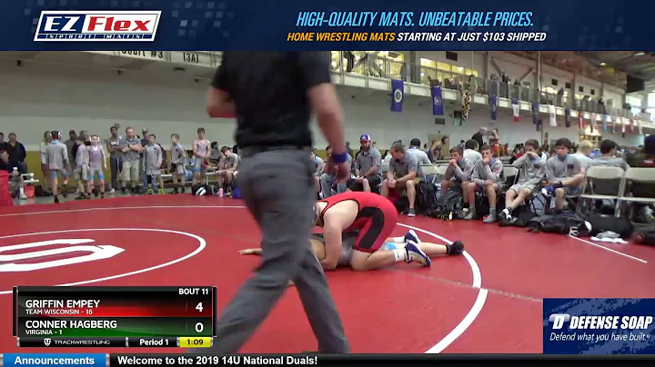 Mat 11 250 Griffin Empey Wisconsin Vs Conner Hagbe...