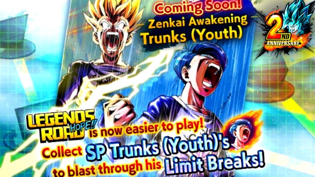 ZENKAI AWAKENING FUTURE TRUNKS Dragon Ball Legends 2nd Anniversary