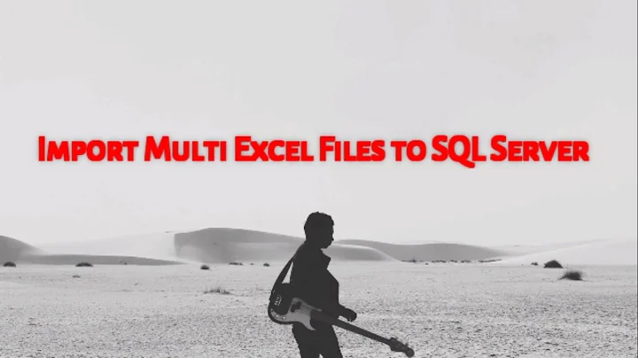 Import Multiple Excel files to SQL Server (Without SSIS)