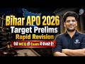 Bihar APO 2026 | Target Prelims Rapid Revision MCQs Class 🔥 Most Expected Questions