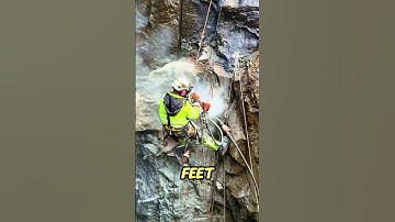 Waanzinnig rotsboren in een klifwand – extreme techniek die je gezien moet hebben!