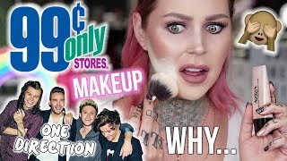 FULL FACE .99 Cent Store Makeup Challenge / Review | KristenLeanneStyle