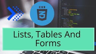 How To Code: CSS Tutorial For Beginners: Lists, Tables And Forms || UltraDevX