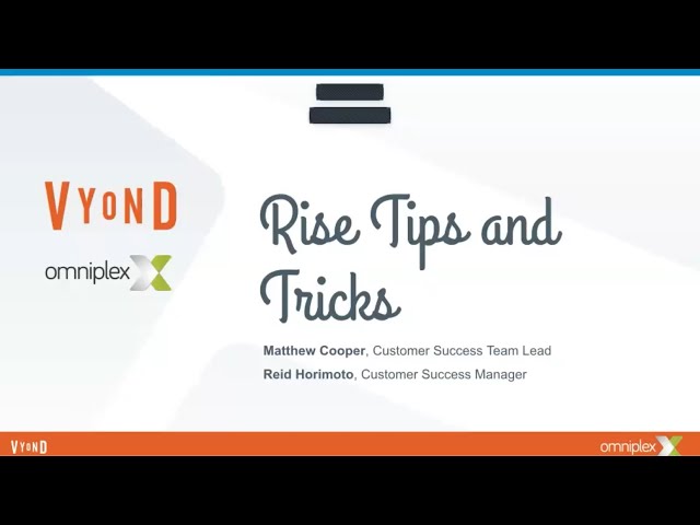 Vyond + Rise 360: Tips &Tricks