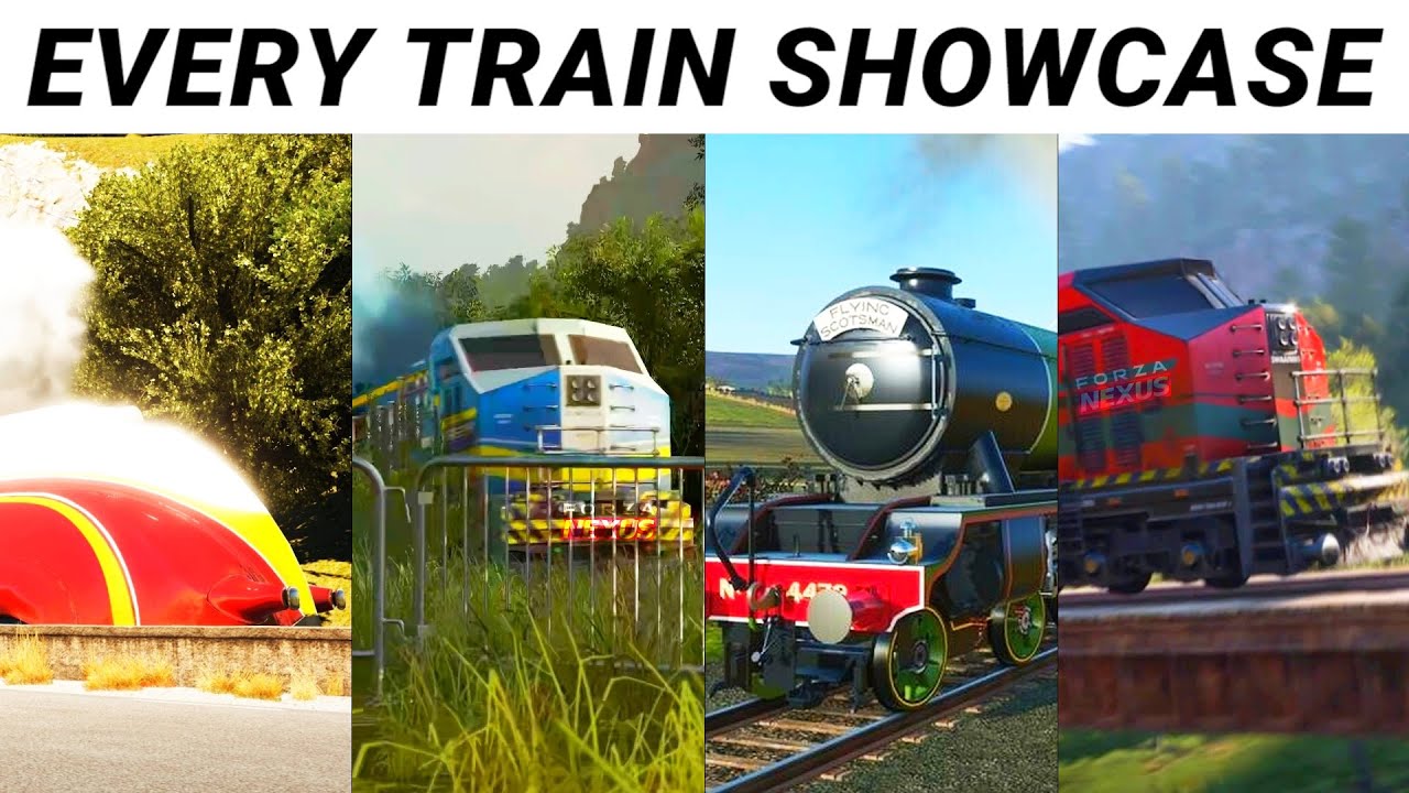 Evolution of Train Showcase Event in Forza Horizon Games - YouTube