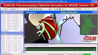 Icam Virtual Machine For Mazak Variaxis- Cnc Simulation, Cnc Machine Tool Crash Prevention