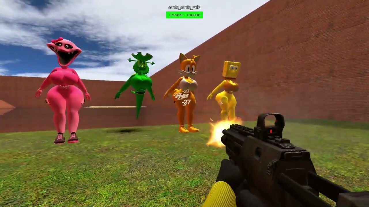 Epic Battle : MISS PINKI SPUNKI VS NEW BIG TOWER VS SCP 096 In Garry’s Mod