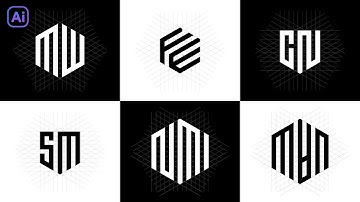 Easy Grid Logo Design Process On Same Lines | Adobe Illustrator Tutorial