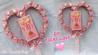 Cara Membuat Pocky Love dengan Permen Yupi || Buket Permen Love || LOW BUDGET