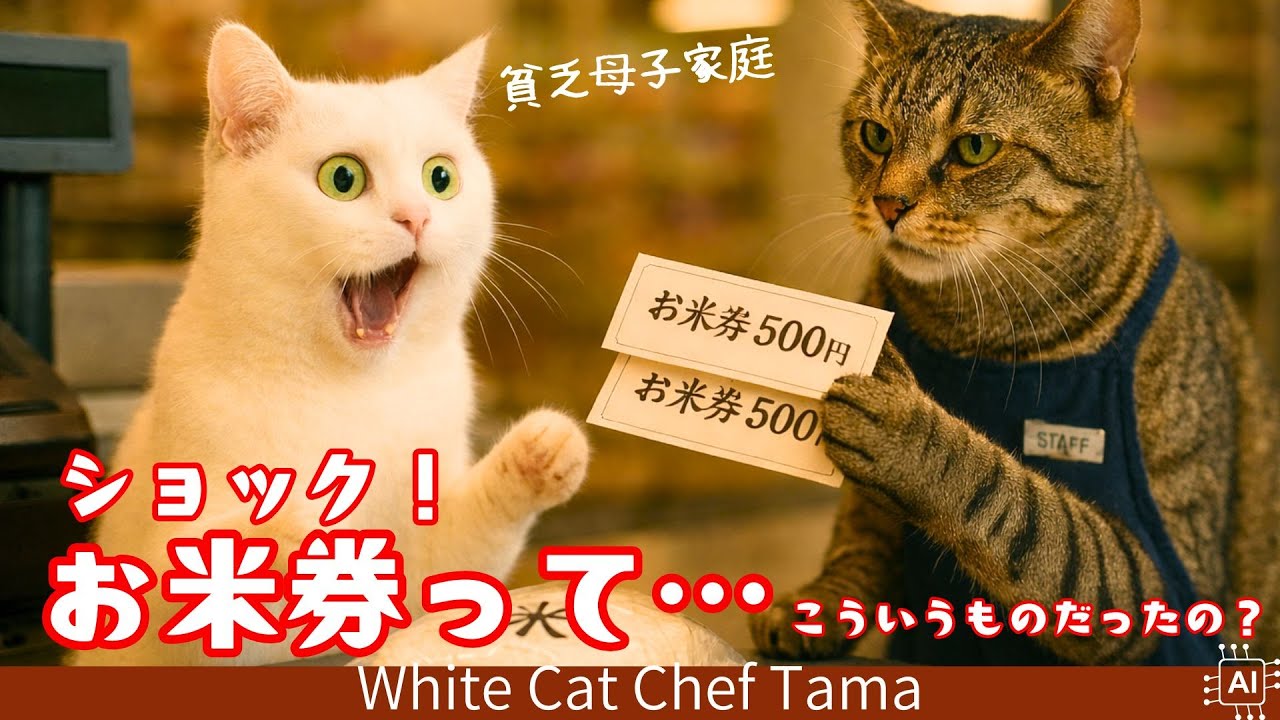 【タマのごはん処】お餅高すぎ！貧乏母子家庭のママ猫はお正月を迎えられるのか？