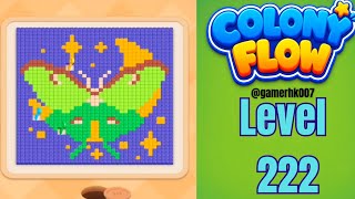 Colony Flow Level 222 Walkthrough Solution 
