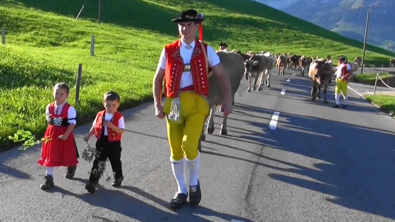 Alpabfahrt Alp Sigel 3.9.2015 - YouTube