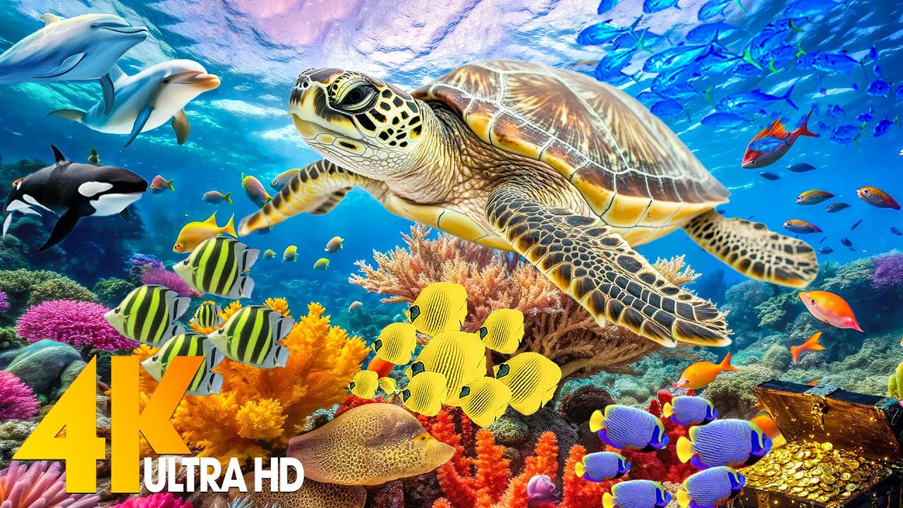 [NEW] 3HRS Stunning 4K Underwater Wonders -Relaxing Music | Coral Reefs, Fish & Colorful Sea Life #1