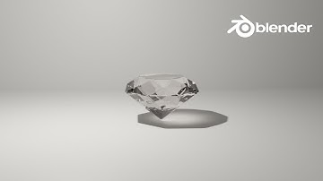 Blender   Create a diamond in Blender In 2 minutes  Beginner Tutorial #Blender #animation #animator