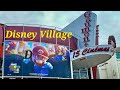 Disney Village, Disneyland &amp; Walt Disney Studios Entrance plaza, Newport Bay Club Hotel, Paris 2023