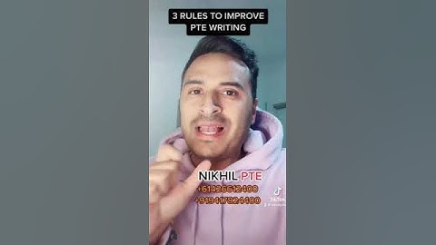 3 RULES TO IMPROVE PTE WRITING || PTE BY NIKHIL || #nikhilpte
